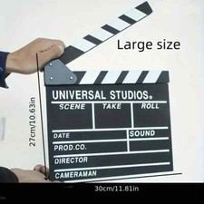 Director's Film Big Clapboard  30*27cm Wooden Movie Video Clapper Board