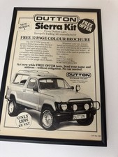 FRAMED Original 1985 Dutton Sierra Kit Car Magazine Advert Man Cave 80’s Retro