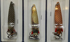 3 pack 4/7/12/18/28g TOBY TOBIX Salmon Pike Lure Spinner Silver Gold Cooper NP07