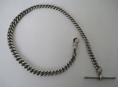 Sterling silver graduated link - silver,