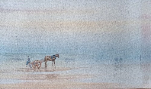 Artist signed watercolour - signed,