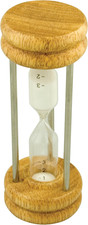 Wood and Chrome Sand Egg Timer