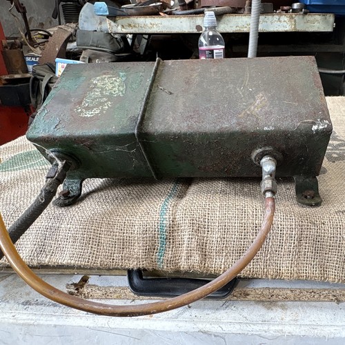 Vintage lawnmower oil - lawnmower, oil/petrol