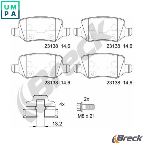 Brake pad set disc - pad,