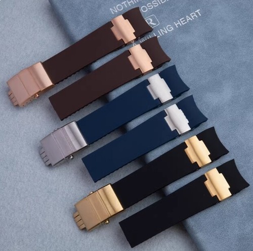 Silicone rubber watchband for - rubber,