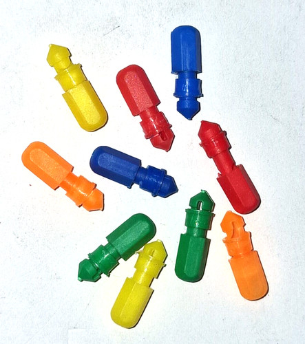 Std pole elastic connectors - 10,