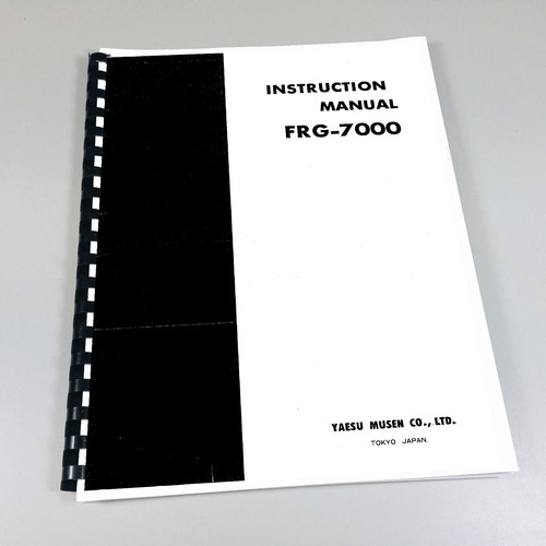 Yaesu frg 7000 instruction - frg-7000,