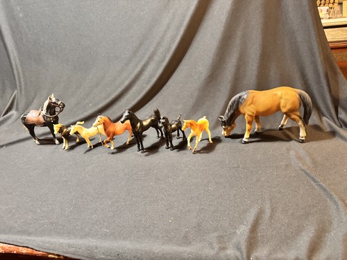 Vtg plastic brown painted bay - vtg,
