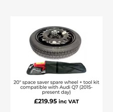 Brand New Audi Q7 Spare Wheel