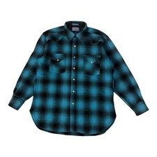 Pendleton Shirt Mens L Blue