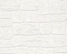 AS Creation Brick Effect White