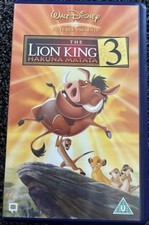 THE LION KING 3 VHS TAPE -