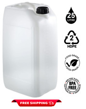 25L LITRE PLASTIC WATER CONTAINER CARRIER FOOD DRUM JERRYCAN JERRICAN V18 NEW 