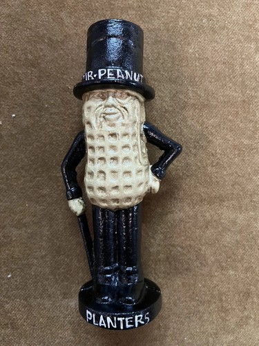 Peanut cast iron money - mr,
