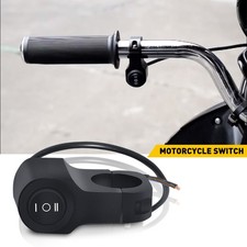 Universal 7/8" Motorcycle Handlebar ON OFF Switch Button Headlight Kill Switches
