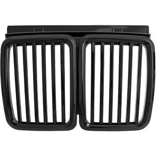 Radiator grille glossy black - glossy,