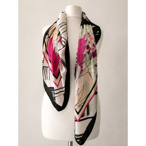Vintage silk floral - vintage, scarf