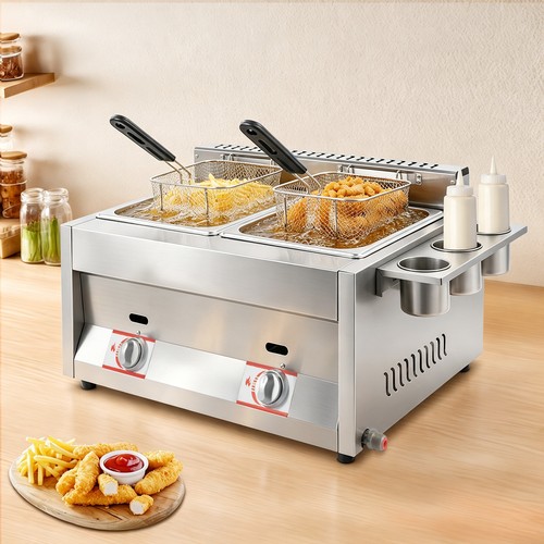 Gas deep fryer with basket - gas,