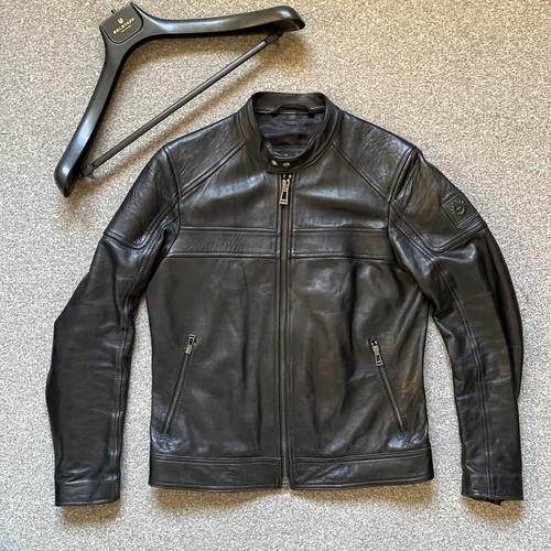 Belstaff racer leather black - a,