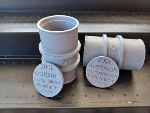Wehrmact 200l oil barrels - 1/16,