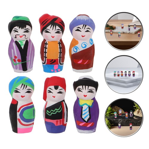6pcs multicultural peking - 6pcs,