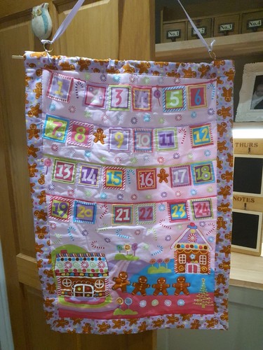 Fabric advent calendar - advent,