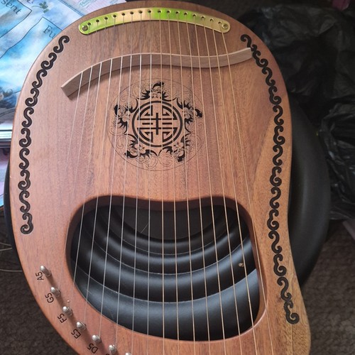 String wooden lyre harp - 16-string,