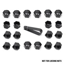 Black Wheel Nut Bolt Covers