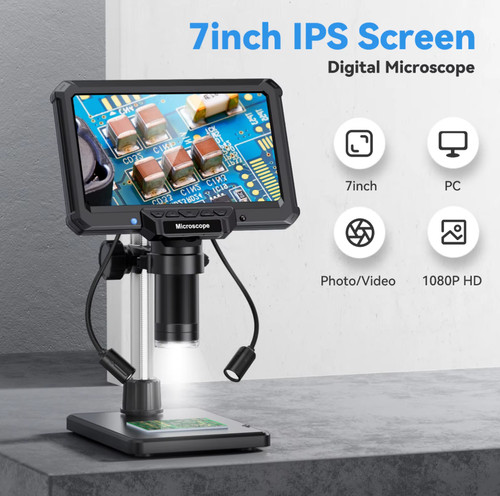 7inch digital microscope 1200x - digital,