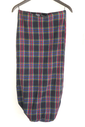 Zara hobble midi tartan check - tartan,