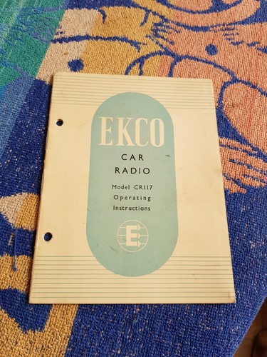 Ekco car radio model - car, cr117
