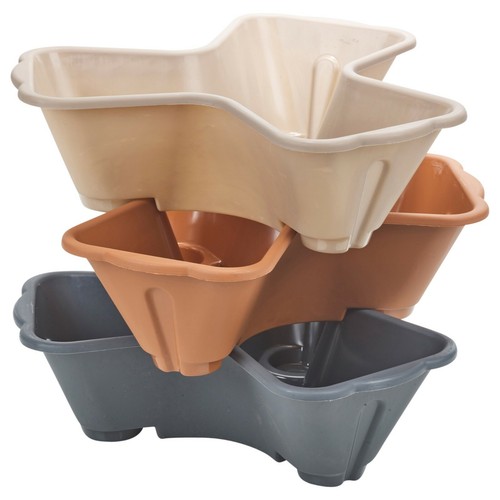 Tier stackable colorful - 3-tier,