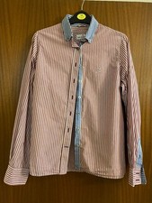 Lisa Campione Ladies STRIPED SHIRT Red Blue Contrast Size 40 - 96 cm under arms