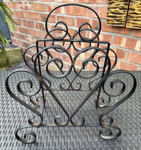 Vintage wrought iron magazine - wrought,
