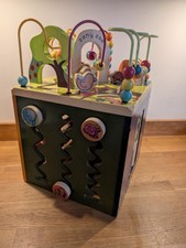 Zany Zoo Toys Large Wooden Activity Cube Play Centre