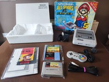 Super Nintendo Console SNES Super Mario All Stars & World Boxed Complete PAL VGC