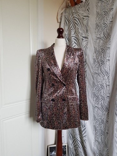 Zara velvet paisley jacket - paisley,