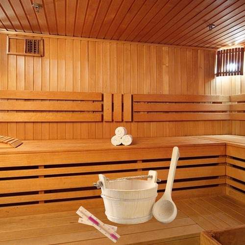 Wood sauna barrel and - barrel, ladle