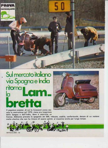 Advertising test lambretta - test,