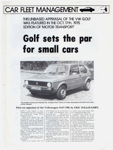Volkswagen golf 1100 dr - golf, 3-dr