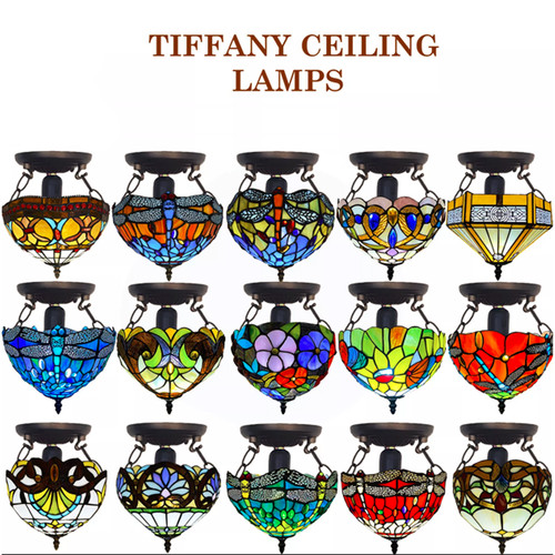 Multicolour tiffany ceiling - tiffany,