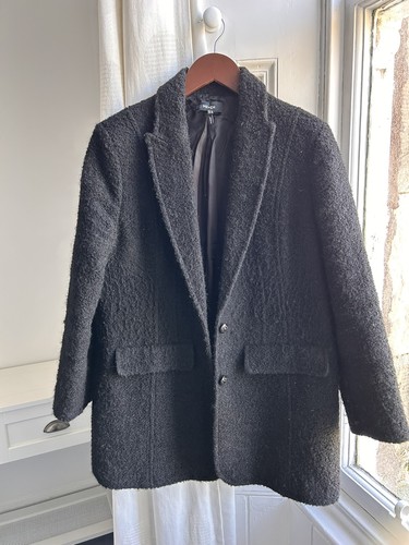 Black boucle blazer - me,