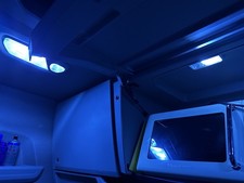 Scania interior ICE BLUE LED headlining +locker KIT Next Gen +R S Series V8 G P
