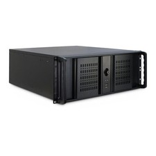 Inter-Tech 4U-4098-S Server Case Supports 6x 2.5" Internal HDD, 2x 80mm Fans, 2x