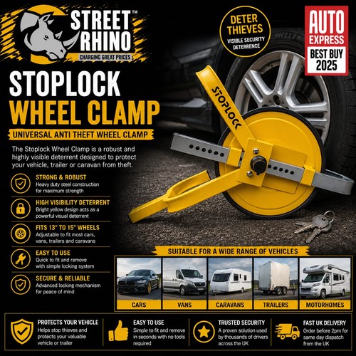 Stoplock wheel clamp - stoplock,