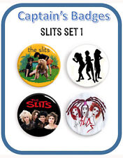 Set of 4 The Slits Punk Badges