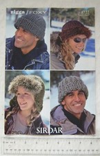 Vintage: Sirdar 8722 family hats and helmets, Biga/Foxy