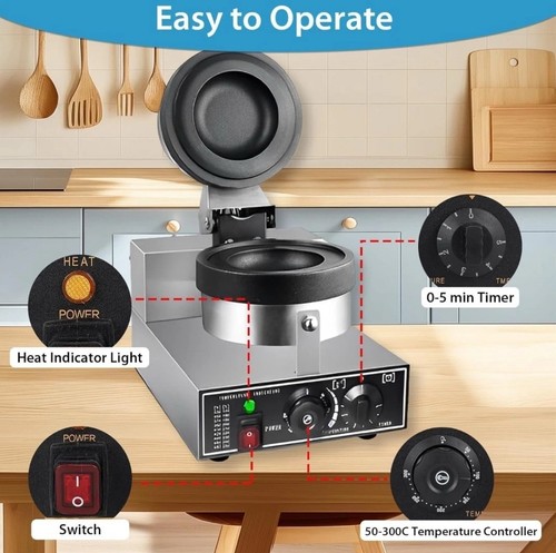 Electric ufo burger - maker, ice