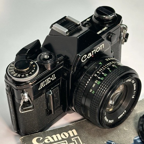 Film camera canon black - film,
