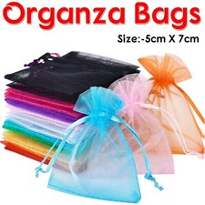 100-500Pcs Organza Gift Bags